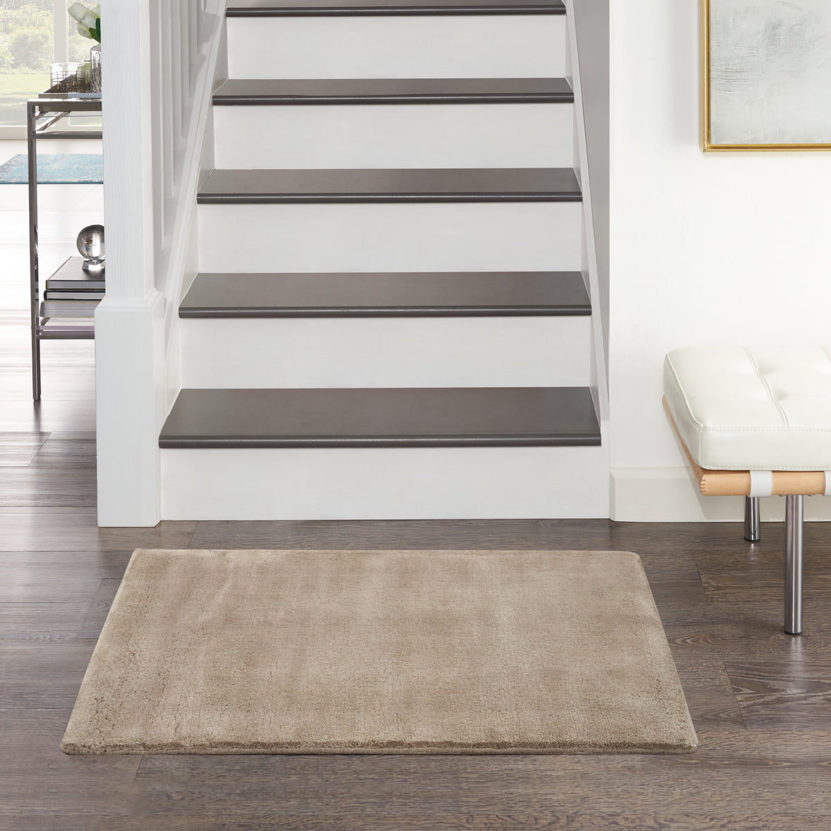Plush Cloud PLC01 Taupe Rug - room scene