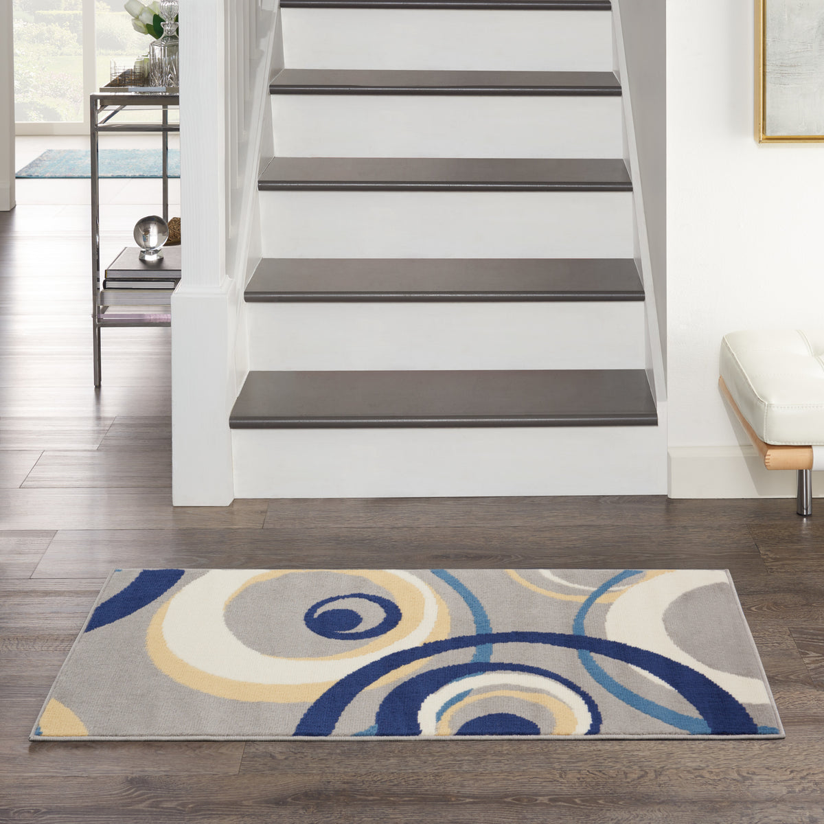 Grafix GRF21 Grey Rug - room scene
