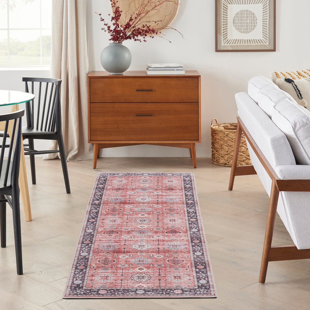 Fulton FUL12 Rust Rug - room scene