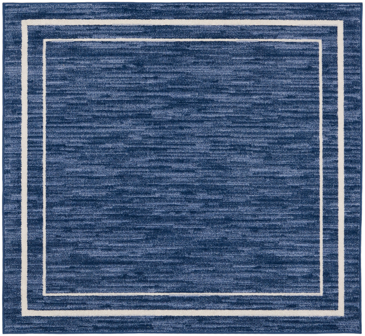 Nourison Essentials NRE02 Navy Ivory Rug - Square