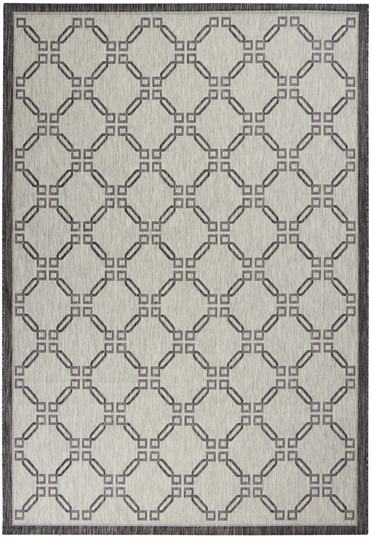 Country Side CTR02 Ivory Charcoal Rug - Rectangle