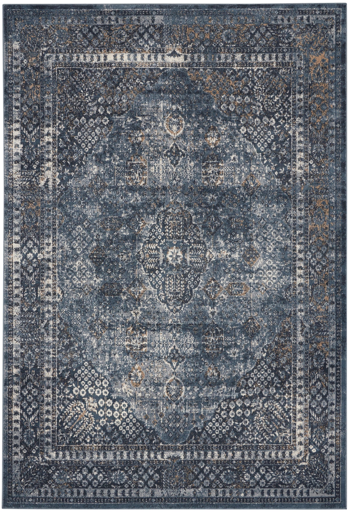 Malta MAI01 Navy Rug - Rectangle