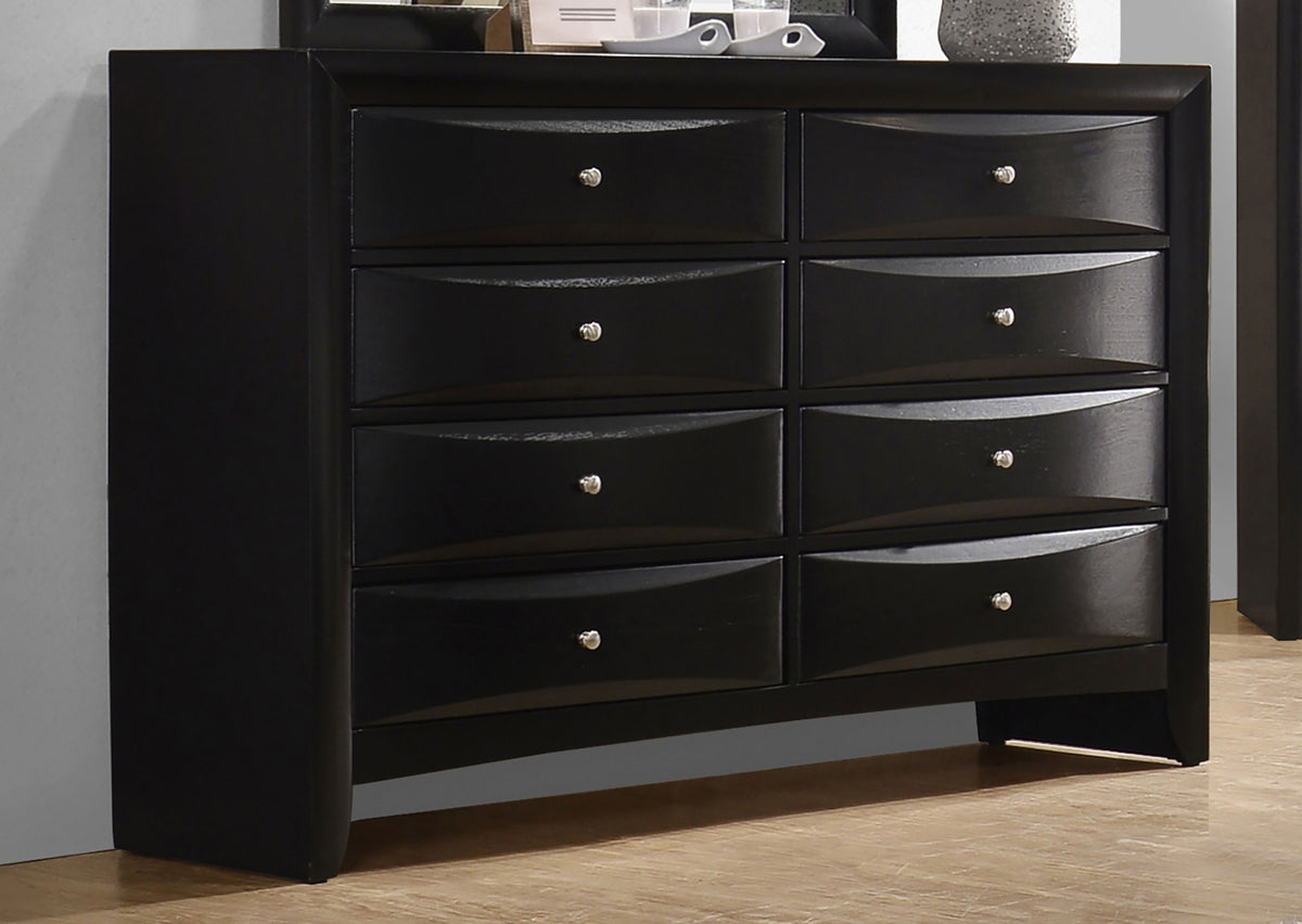 Briana 8-drawer Dresser Black - Without Mirror