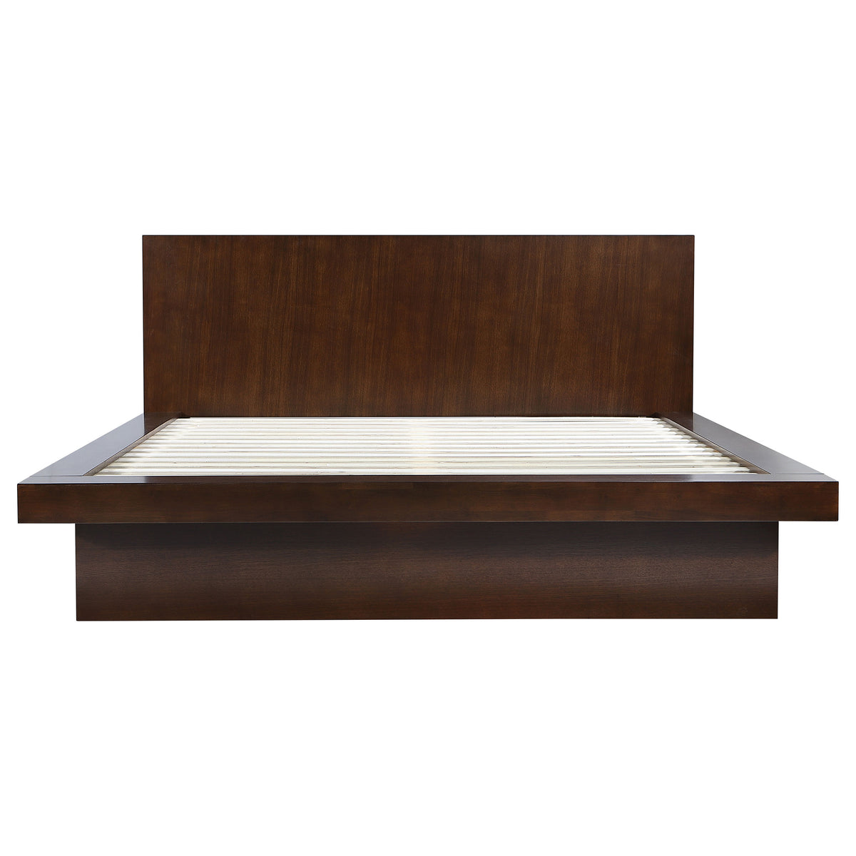 Jessica Wood LED Panel Bed - Eastern King, Cappuccino
