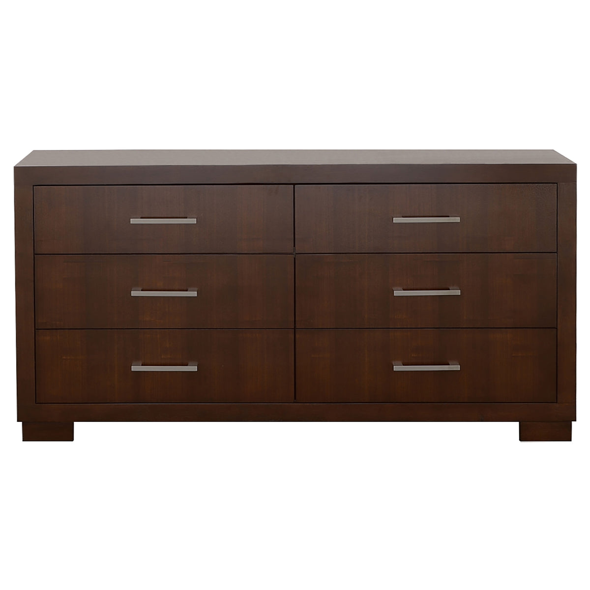 Jessica 6-drawer Dresser - Cappuccino, Without Mirror