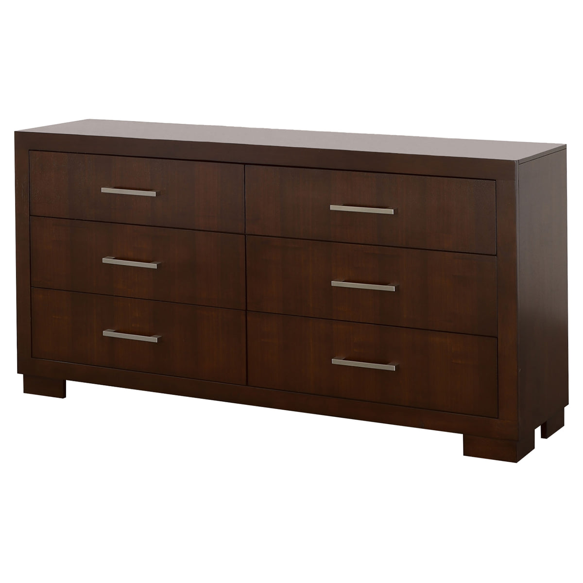 Jessica 6-drawer Dresser - Cappuccino, Without Mirror