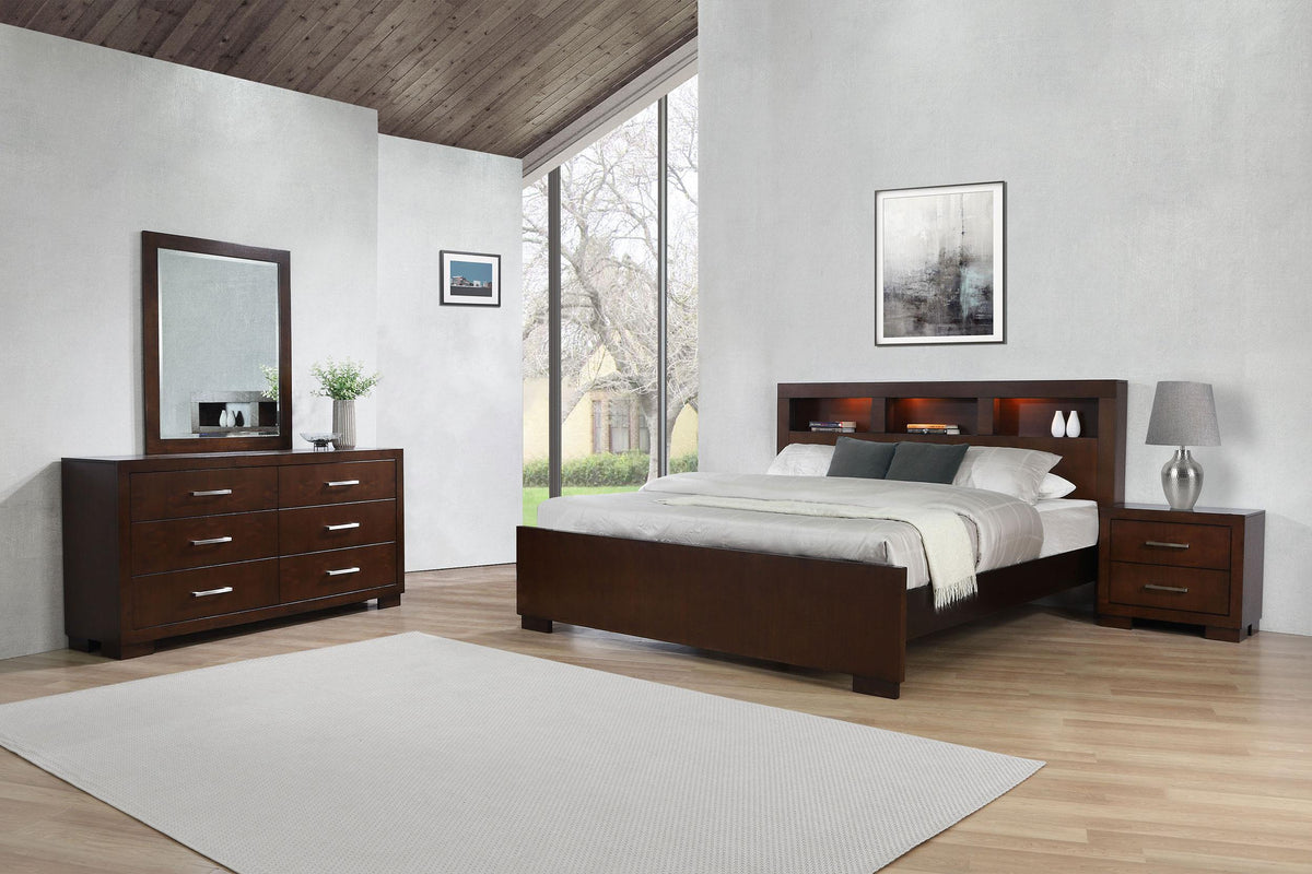 Jessica 4-piece Bedroom Set Cappuccino - California King