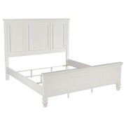 Sandy Beach Panel Bed Cream White - Eastern King