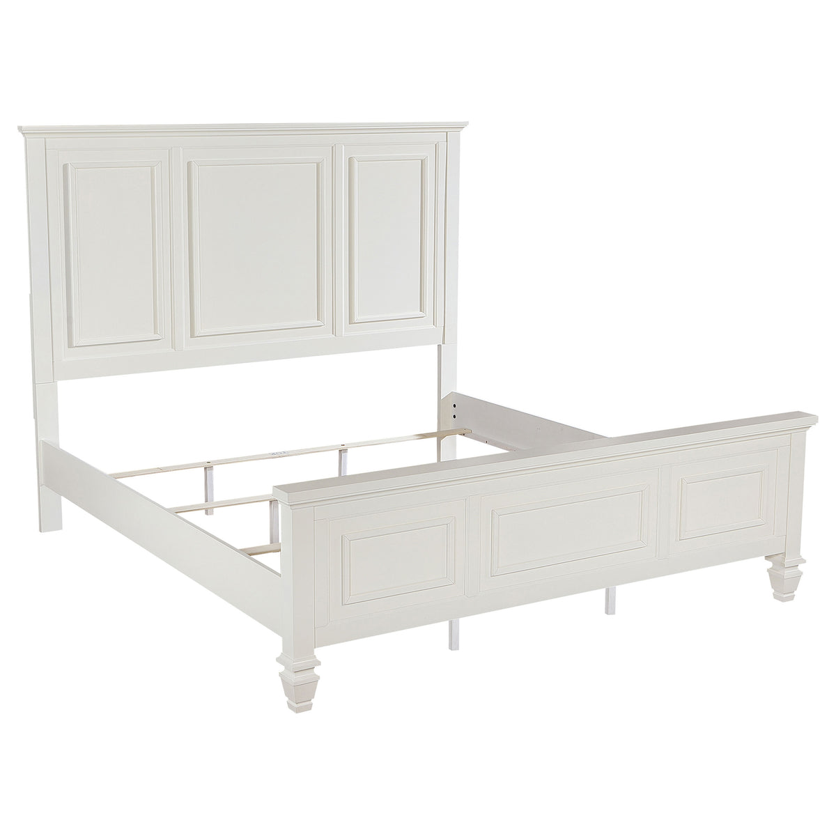 Sandy Beach Panel Bed Cream White - Eastern King