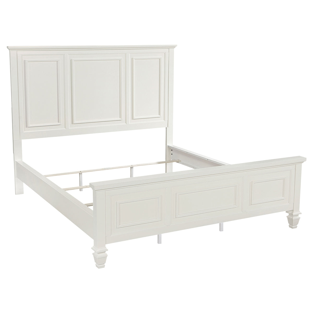 Sandy Beach Panel Bed Cream White - California King