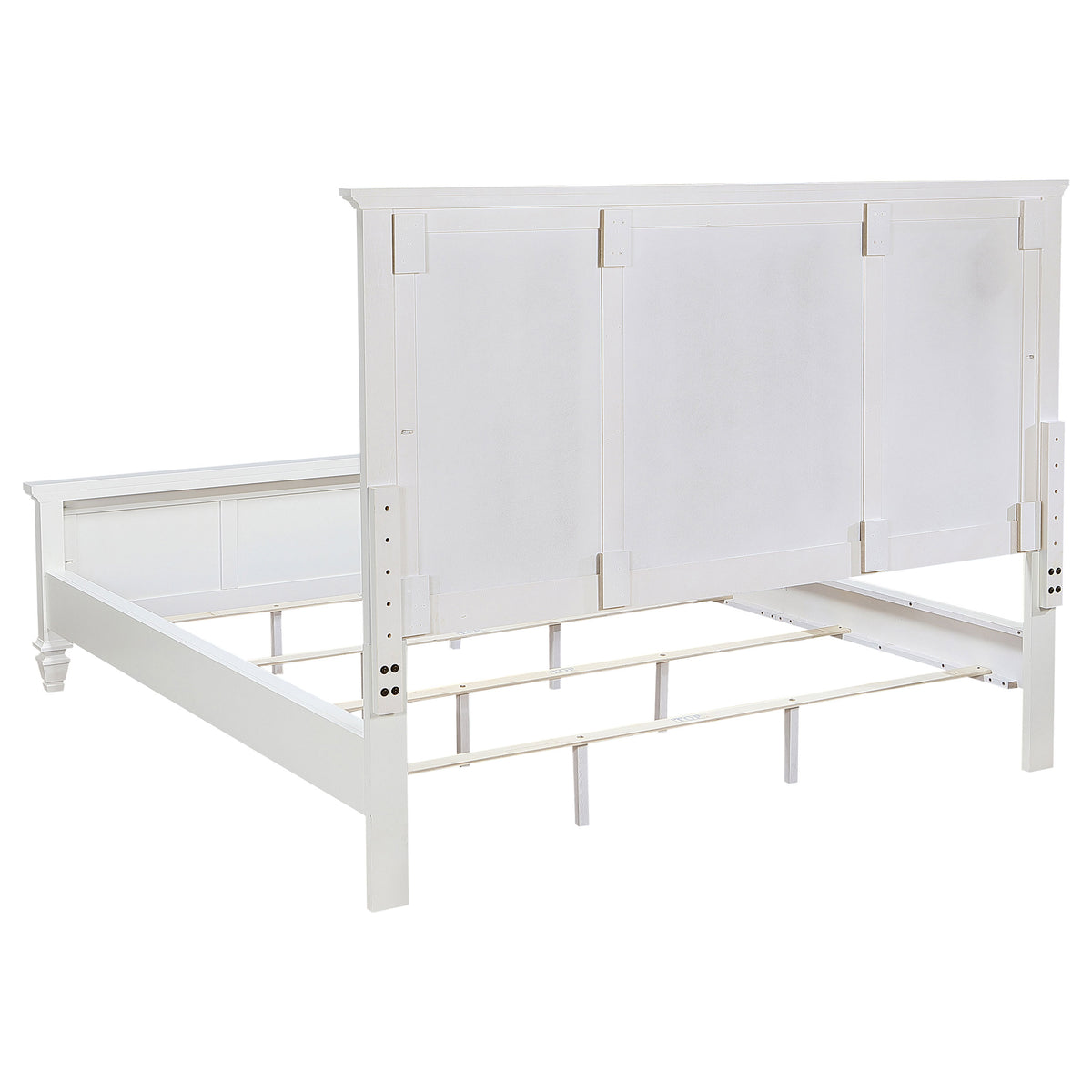 Sandy Beach Panel Bed Cream White - California King