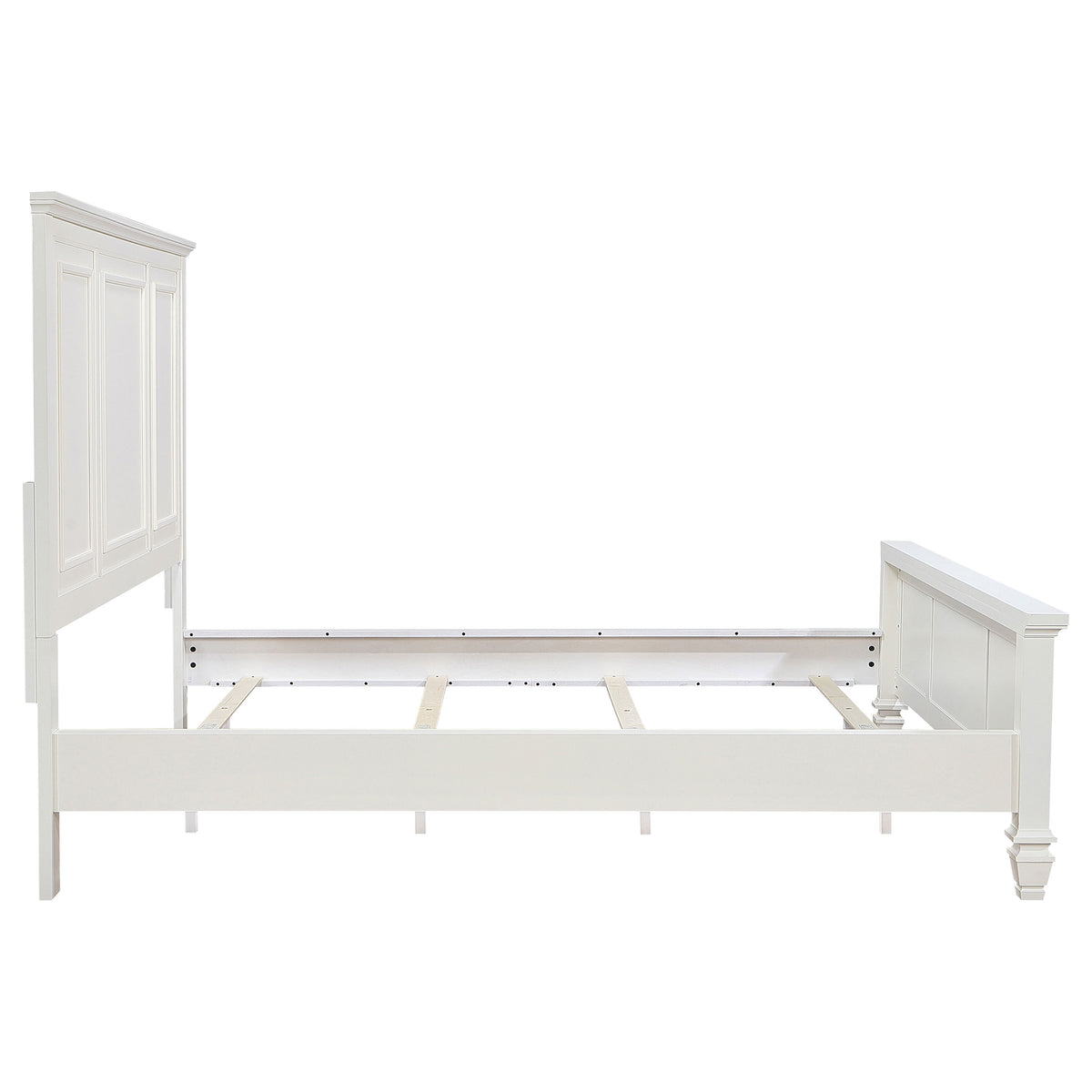 Sandy Beach Panel Bed Cream White - California King