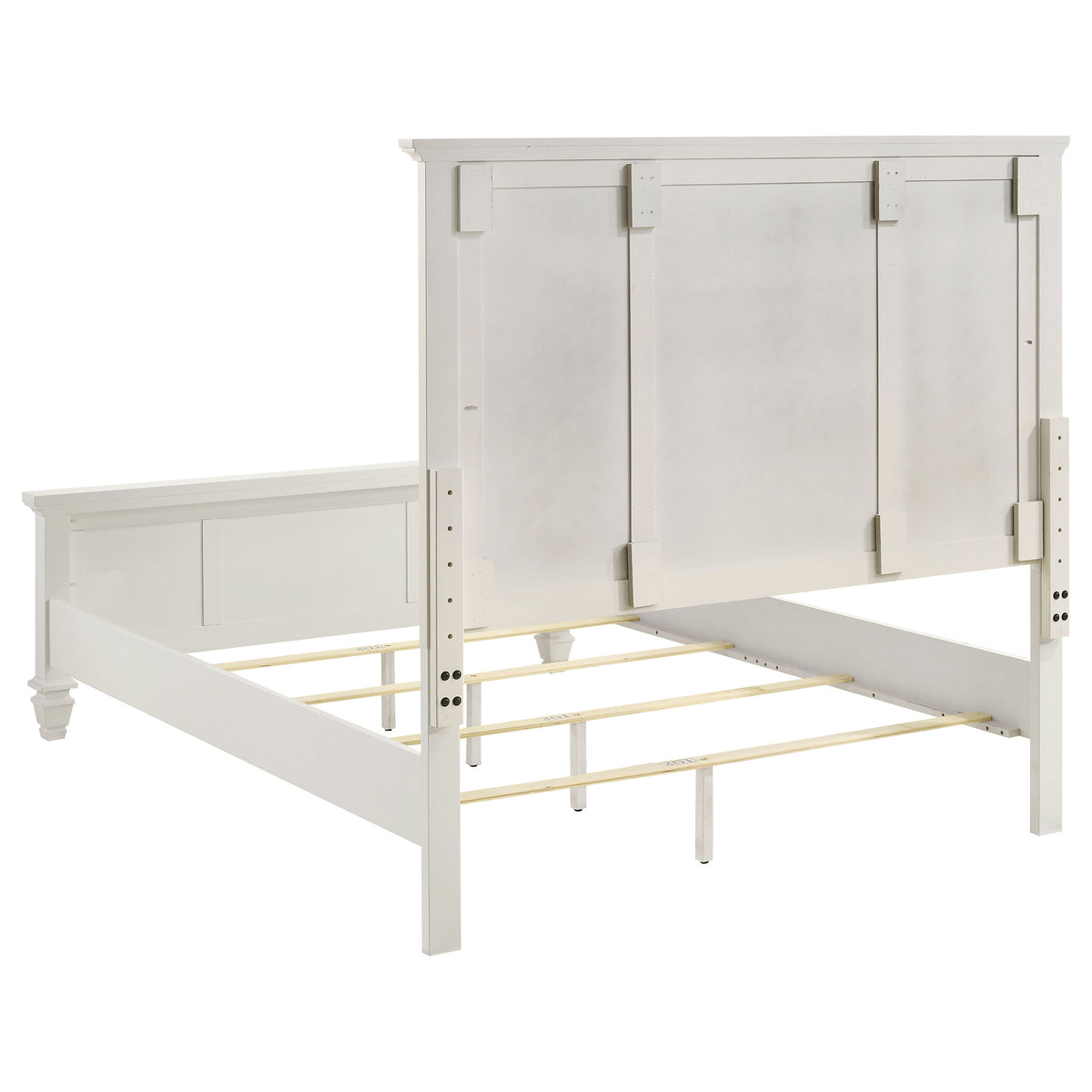 Sandy Beach Panel Bed Cream White - Queen