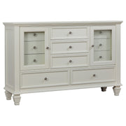 Sandy Beach 11-drawer Dresser Cream White - Without Mirror
