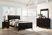 Carlton 4-piece Bedroom Set Cappuccino - Full