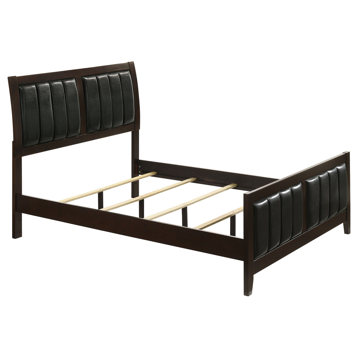 Carlton Wood Panel Bed Cappuccino - Full