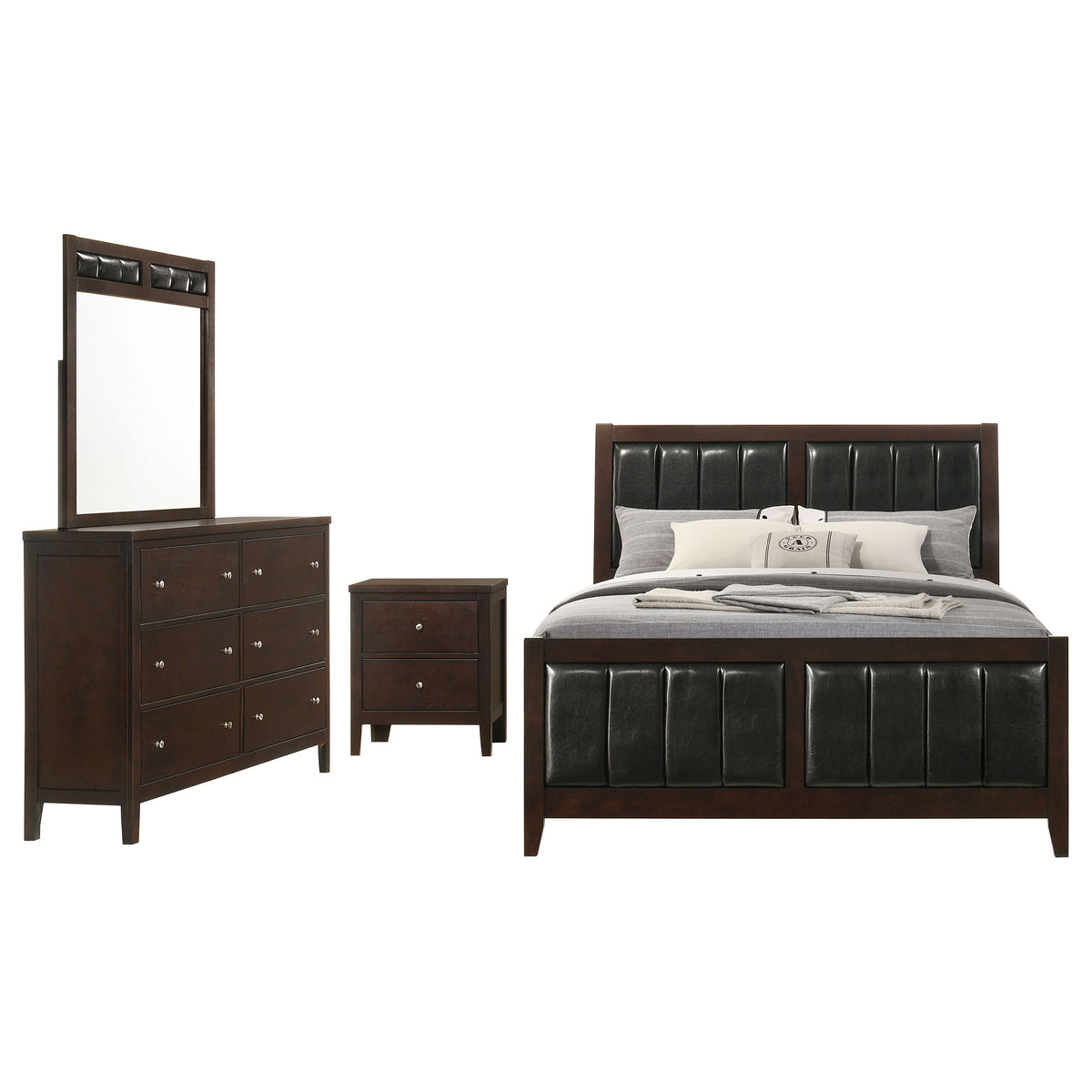 Carlton 4-piece Bedroom Set Cappuccino - California King
