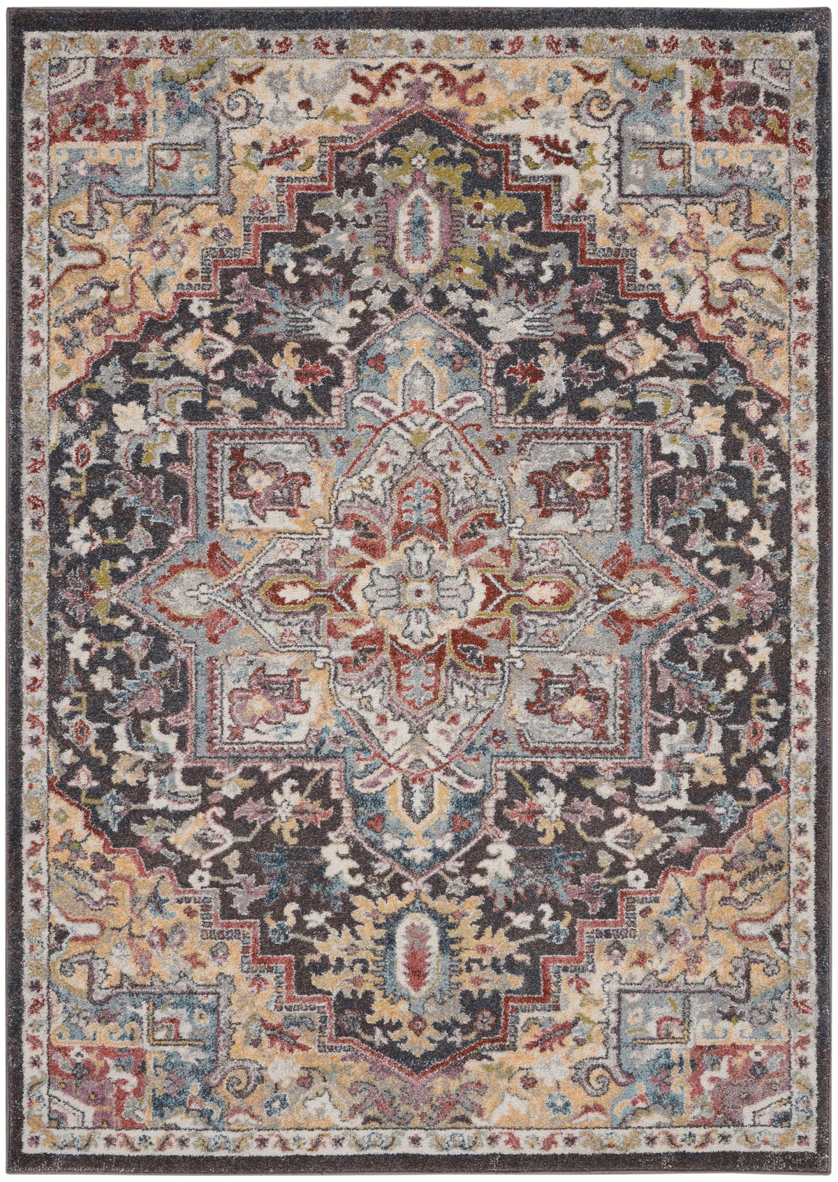 Soraya SOR04 Charcoal Multi Rug - Rectangle