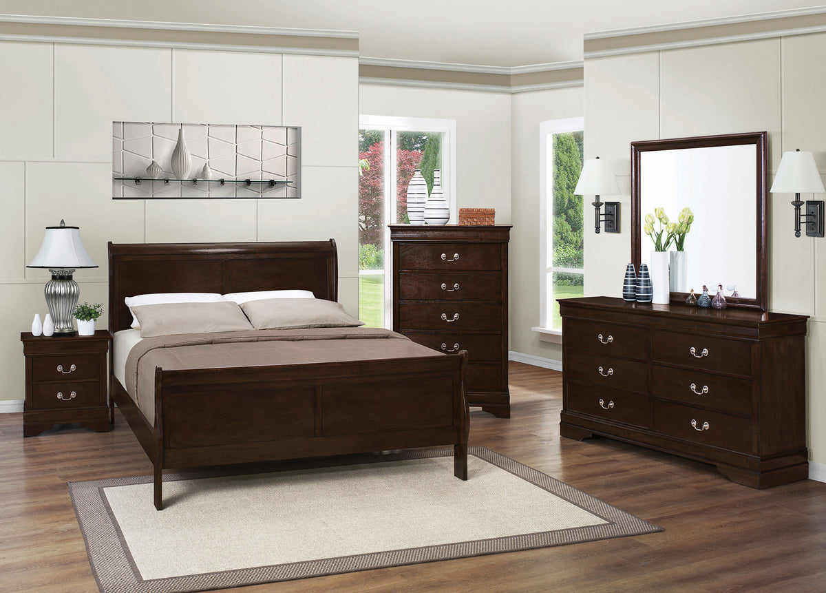 Louis Philippe Dresser Mirror - Cappuccino