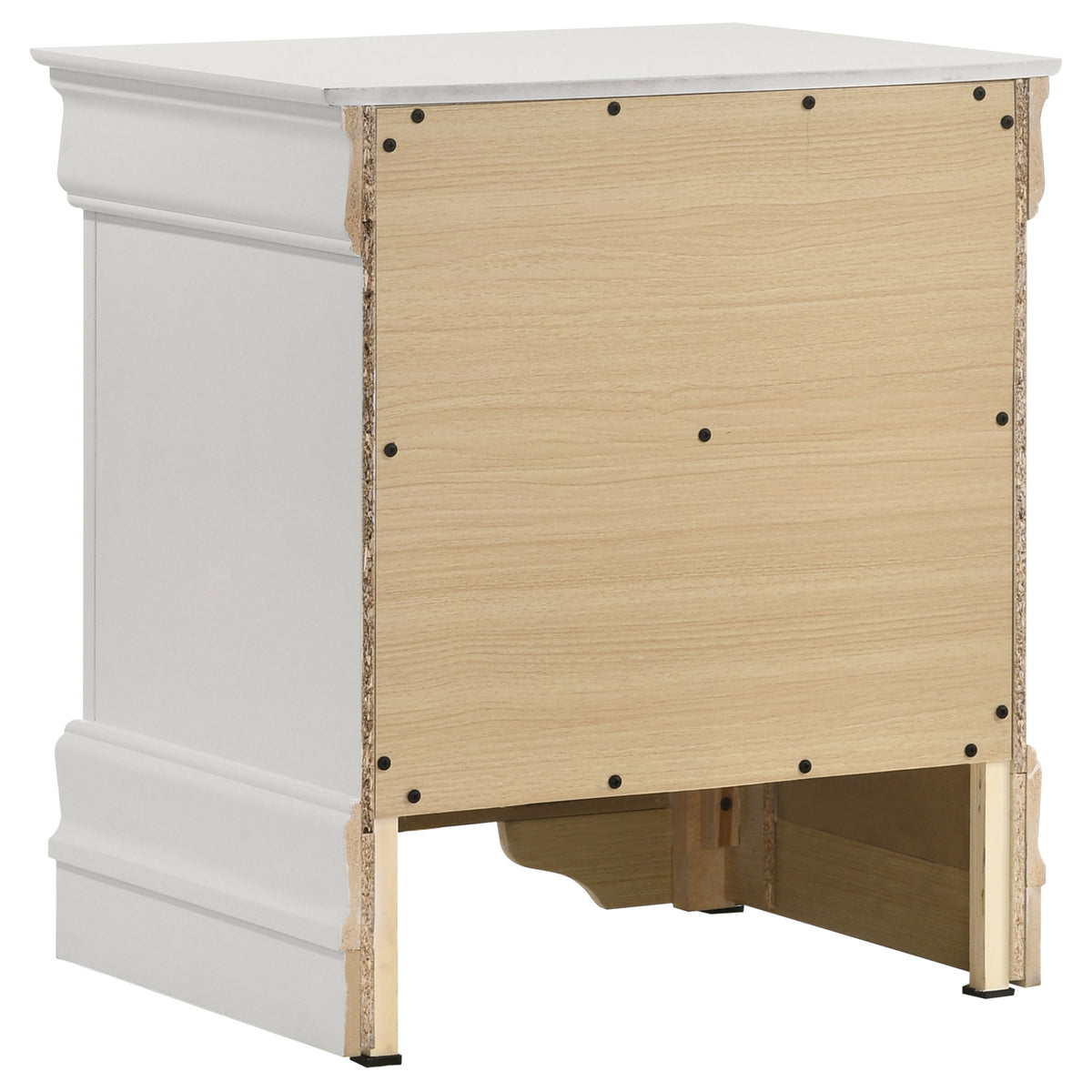 Louis Philippe 4-piece Bedroom Set White - Full