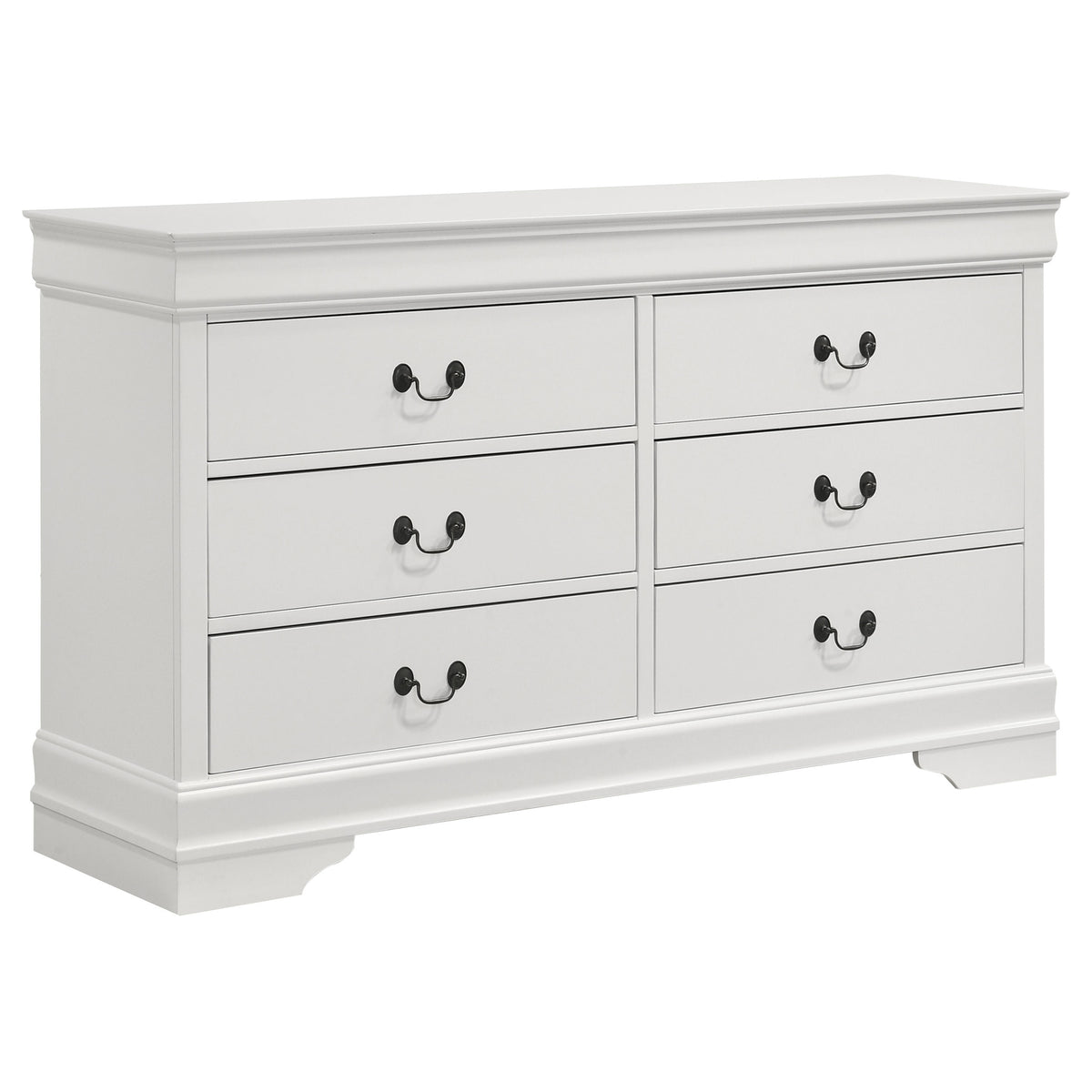 Louis Philippe 4-piece Bedroom Set White - Queen