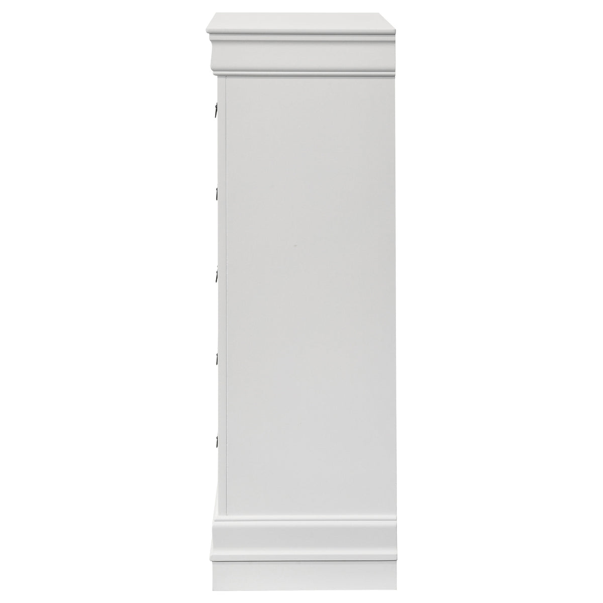 Louis Philippe 5-drawer Bedroom Chest - White