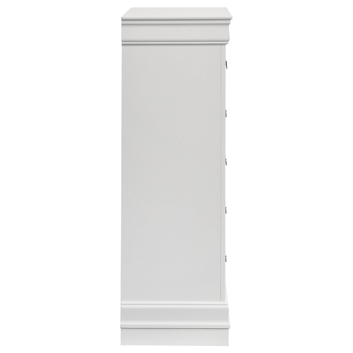 Louis Philippe 5-drawer Bedroom Chest - White