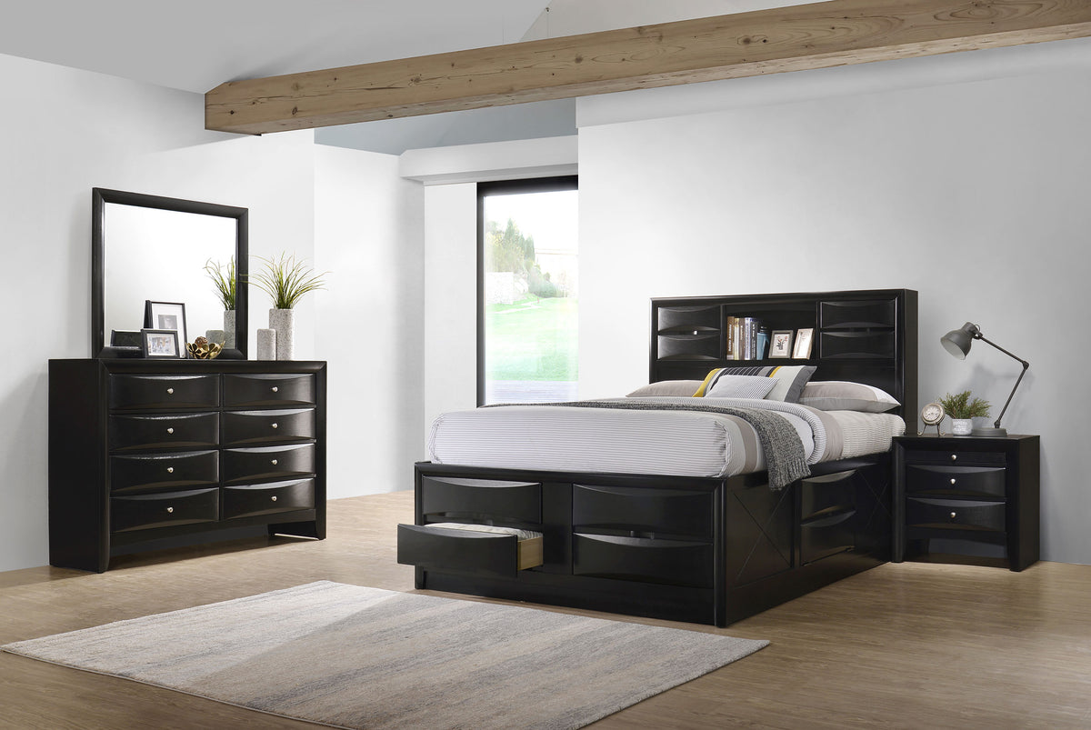 Briana 4-piece Bedroom Set Black - Eastern King