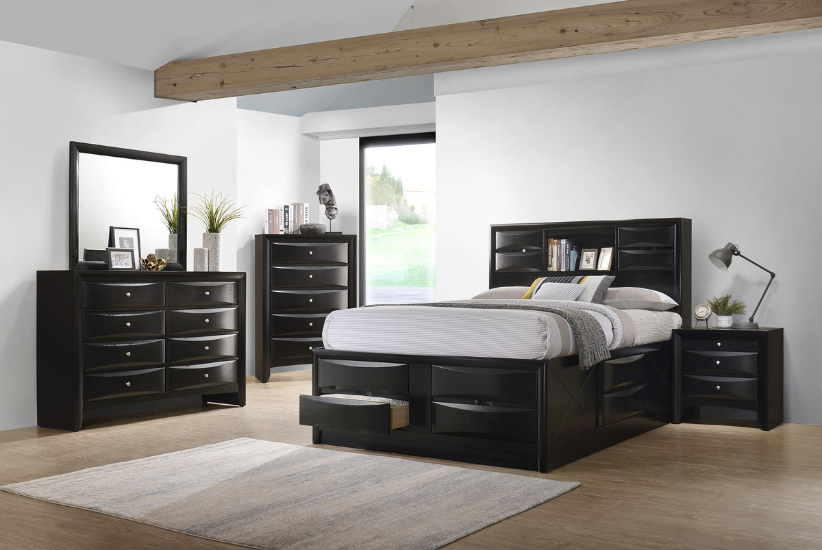 Briana 5-piece Bedroom Set Black - Eastern King