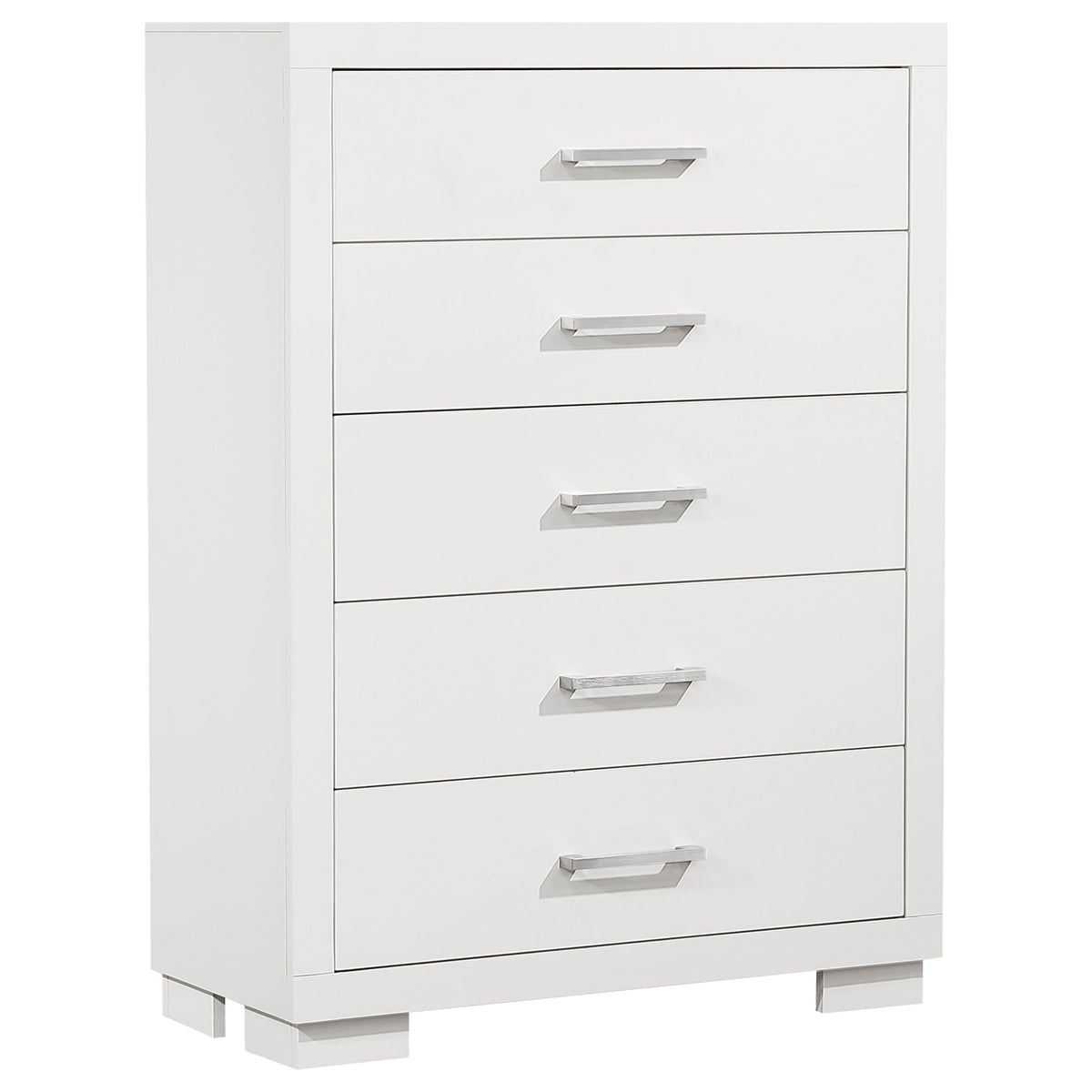Jessica 5-piece LED Bedroom Set - Eastern King, Snow White