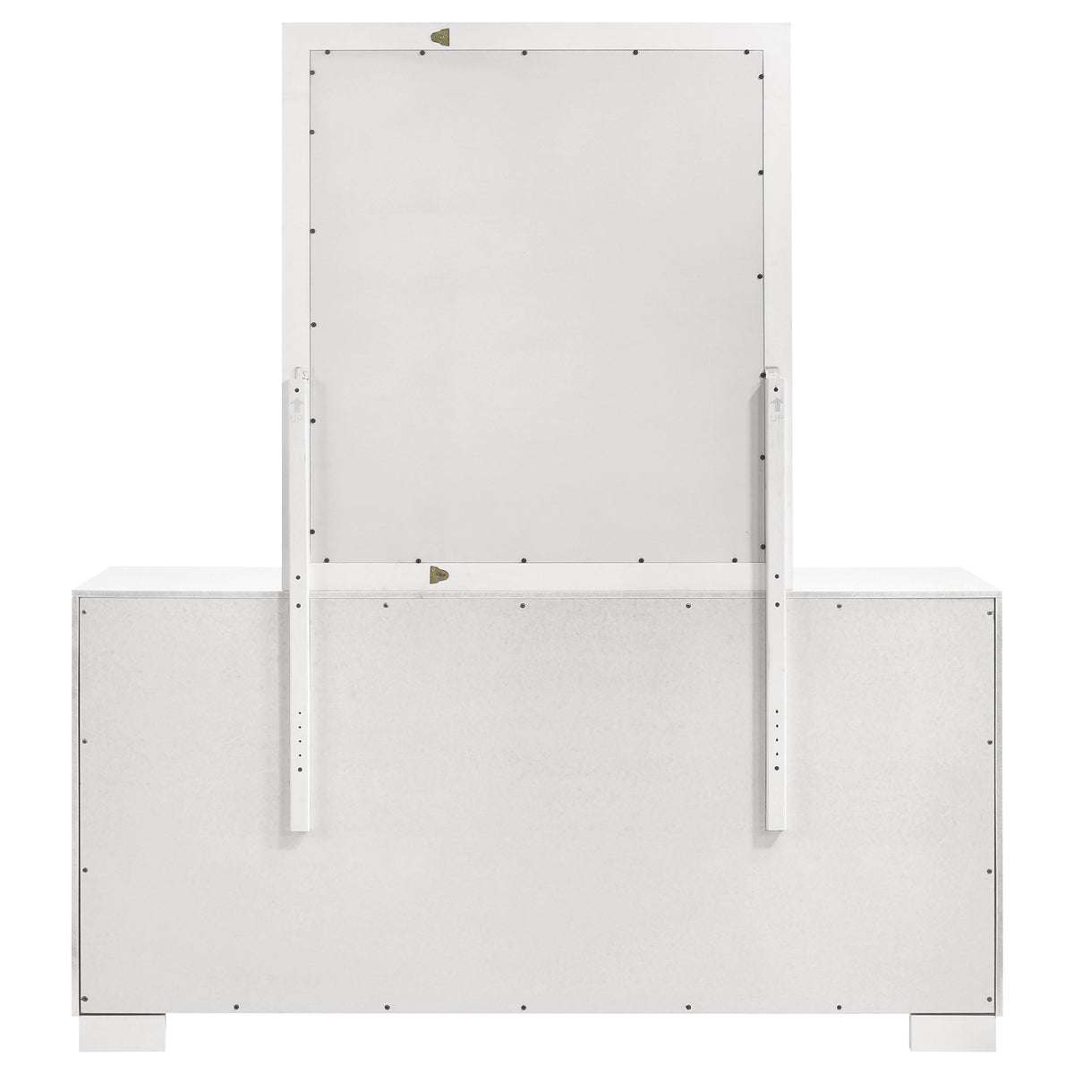 Jessica 6-drawer Dresser - Snow White, With Mirror