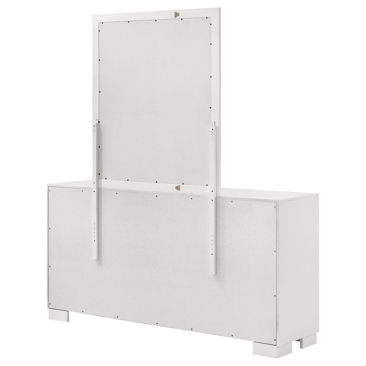 Jessica 6-drawer Dresser - Snow White, With Mirror