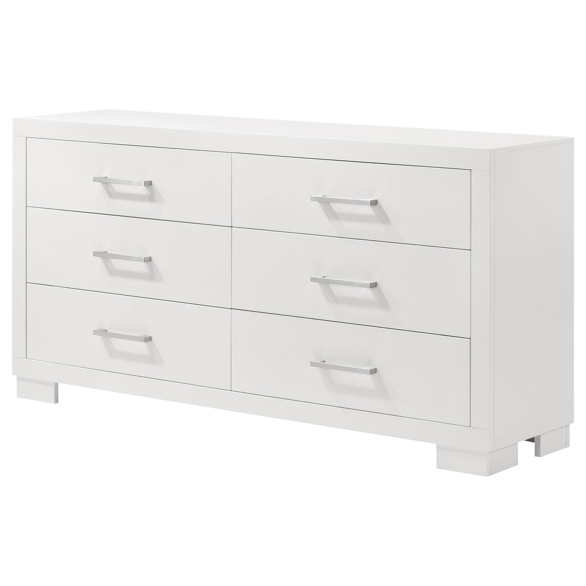 Jessica 6-drawer Dresser - Snow White, Without Mirror