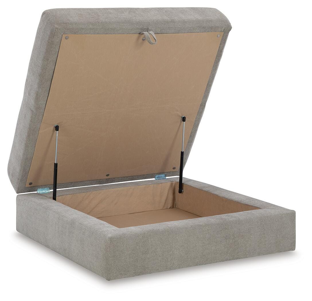 Aslan Court Ottoman With Storage Chenille