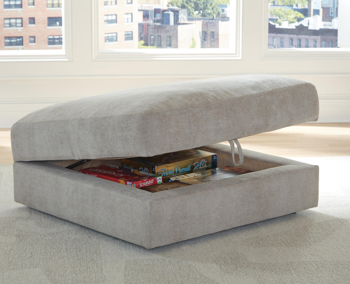 Aslan Court Ottoman With Storage Chenille