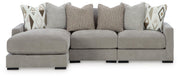 Aslan Court 3-Piece Sofa Sectional with Chaise Chenille