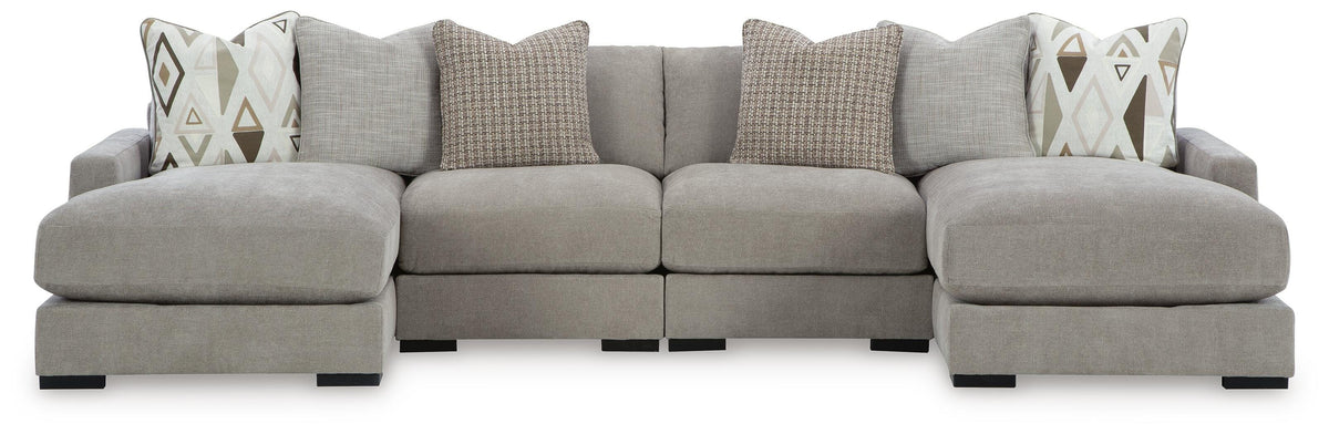 Aslan Court 4-Piece Sofa Pit Sectional Chenille