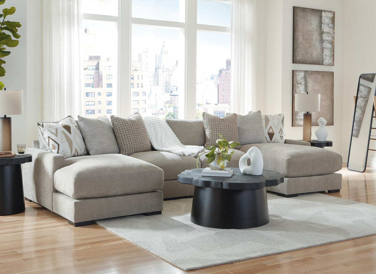 Aslan Court 4-Piece Sofa Pit Sectional Chenille