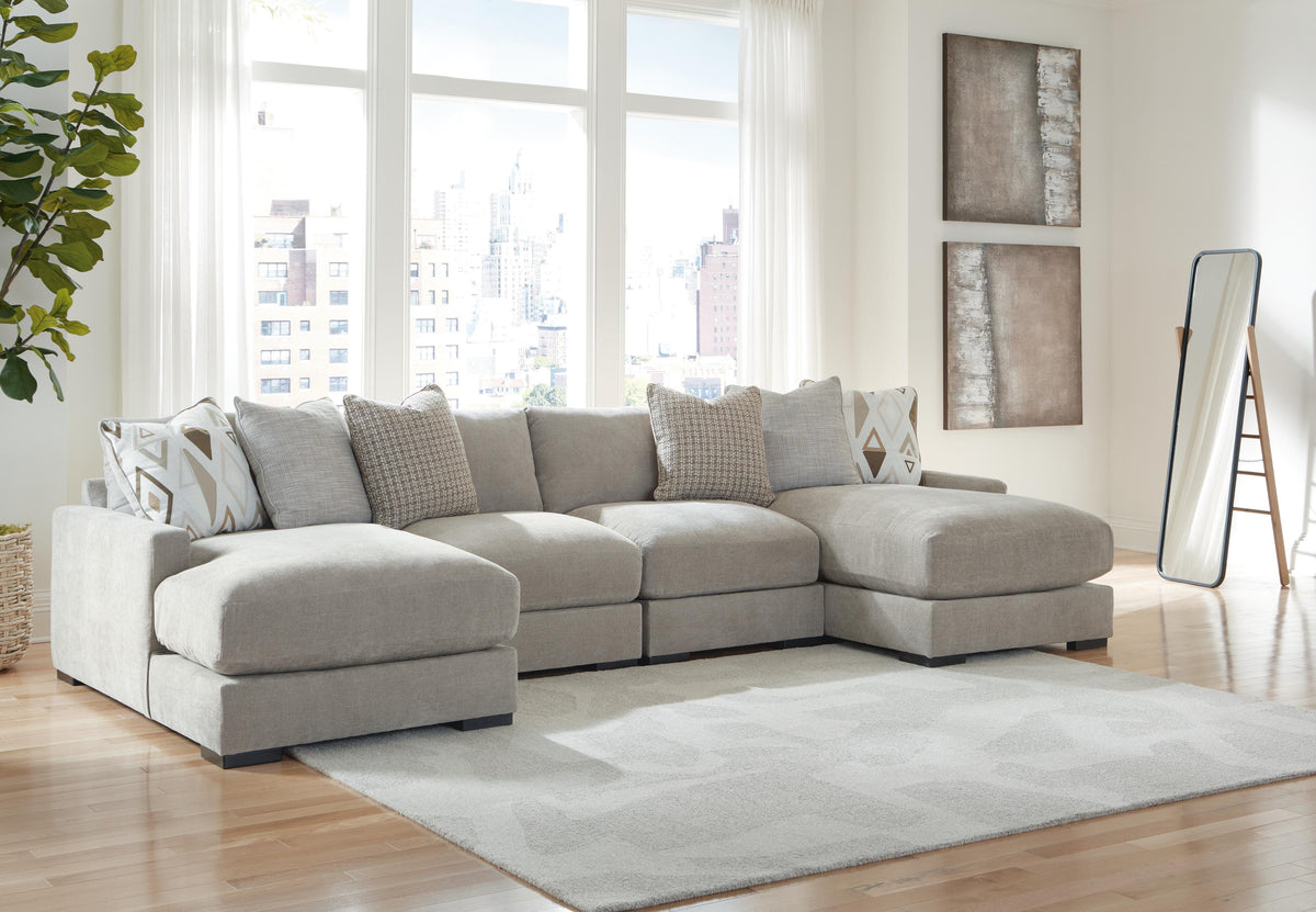Aslan Court 4-Piece Sofa Pit Sectional Chenille