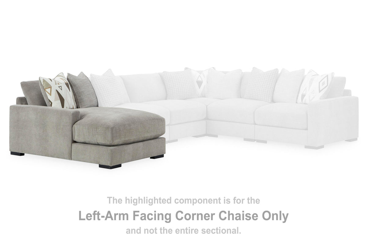 Aslan Court LAF Corner Chaise Chenille