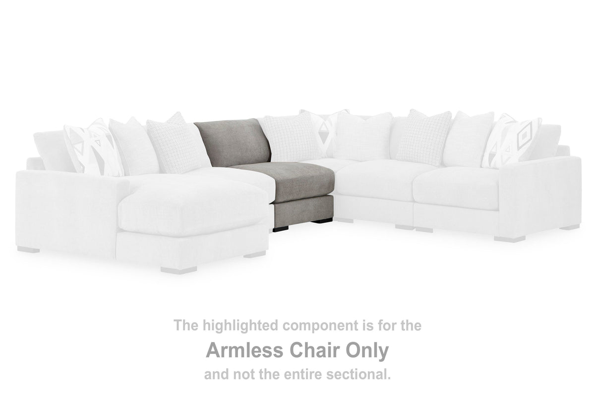 Aslan Court Armless Chair Chenille