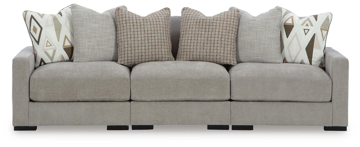 Aslan Court 3-Piece Sofa Sectional Chenille