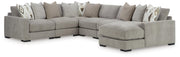 Aslan Court 6-Piece Sectional with Chaise Chenille