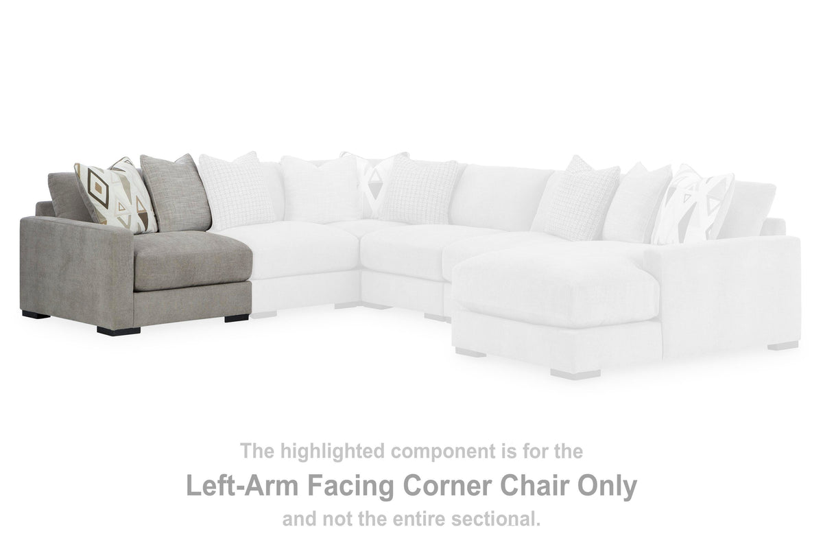 Aslan Court LAF Corner Chair Chenille