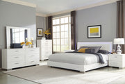 Felicity 6-piece Bedroom Set White High Gloss - Eastern King