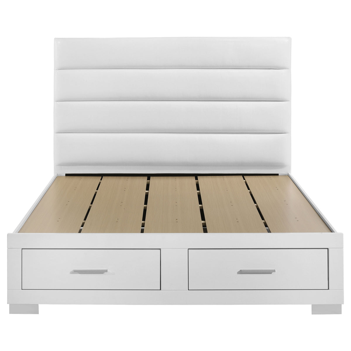 Felicity Storage Bed White High Gloss - California King