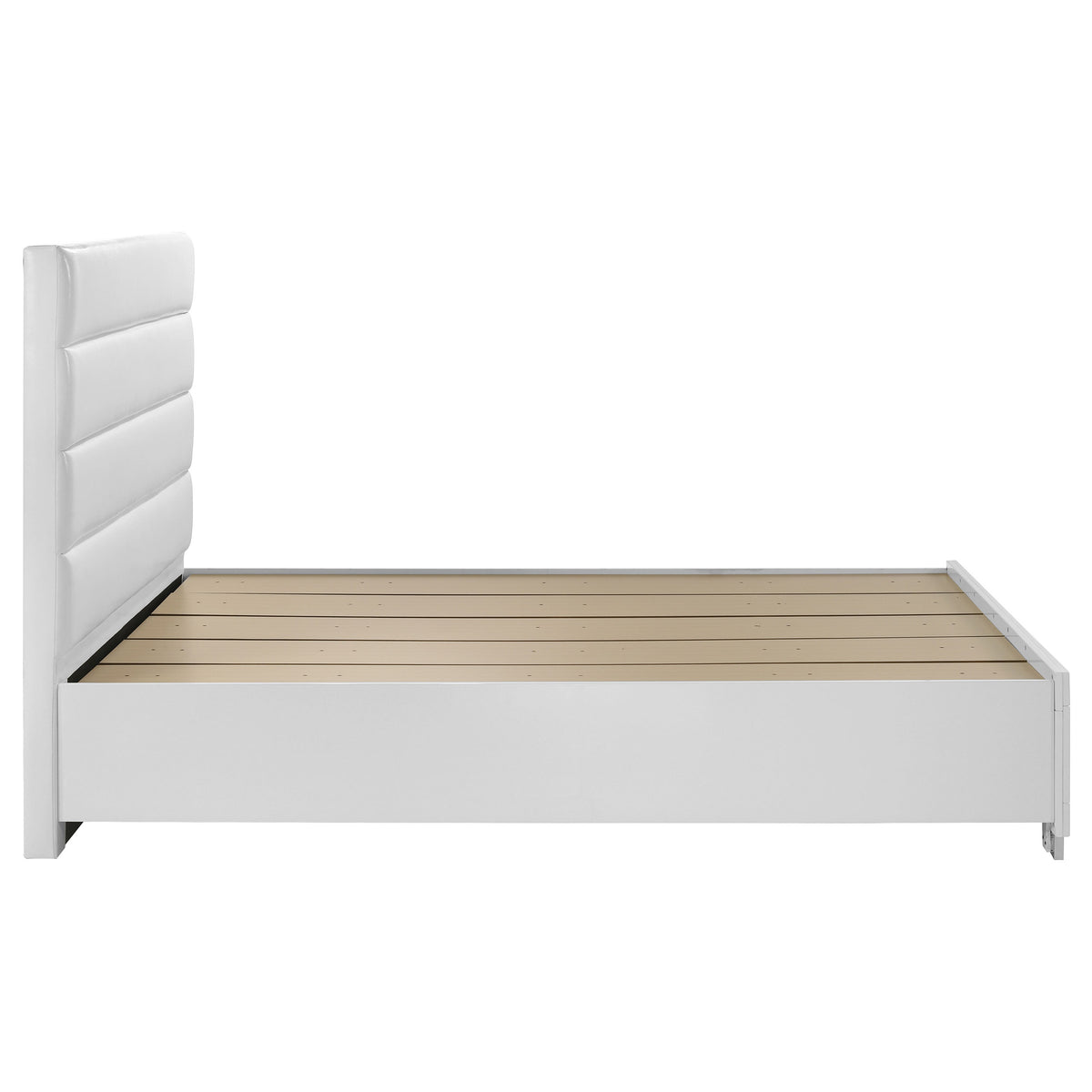 Felicity Storage Bed White High Gloss - Queen
