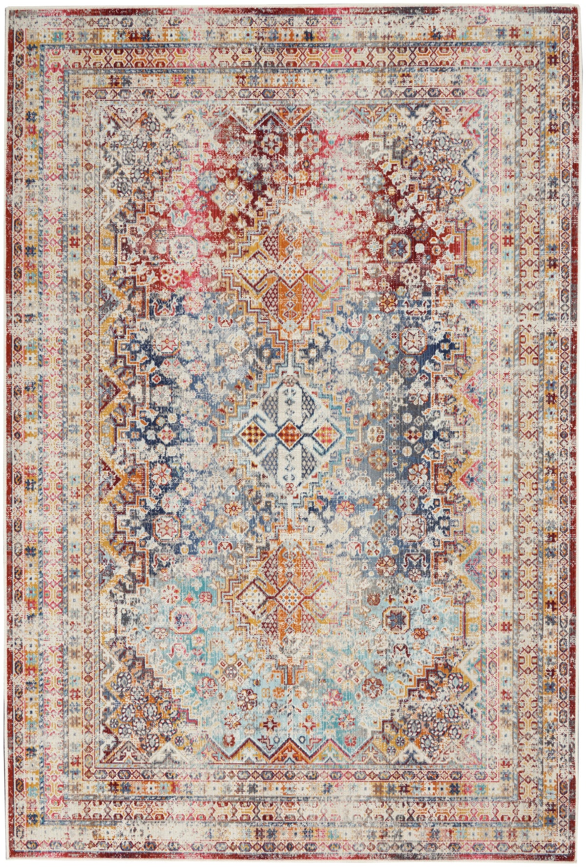 Vintage Kashan VKA09 Multicolor Rug - Rectangle