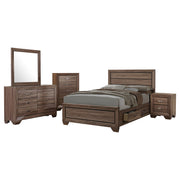 Kauffman 5-piece Bedroom Set with Panel Bed - Eastern King, Washed Taupe