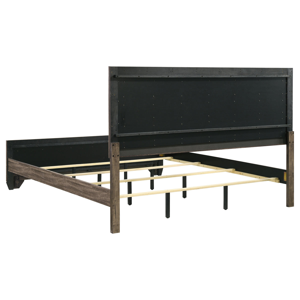Kauffman Wood Panel Bed - Eastern King, Washed Taupe